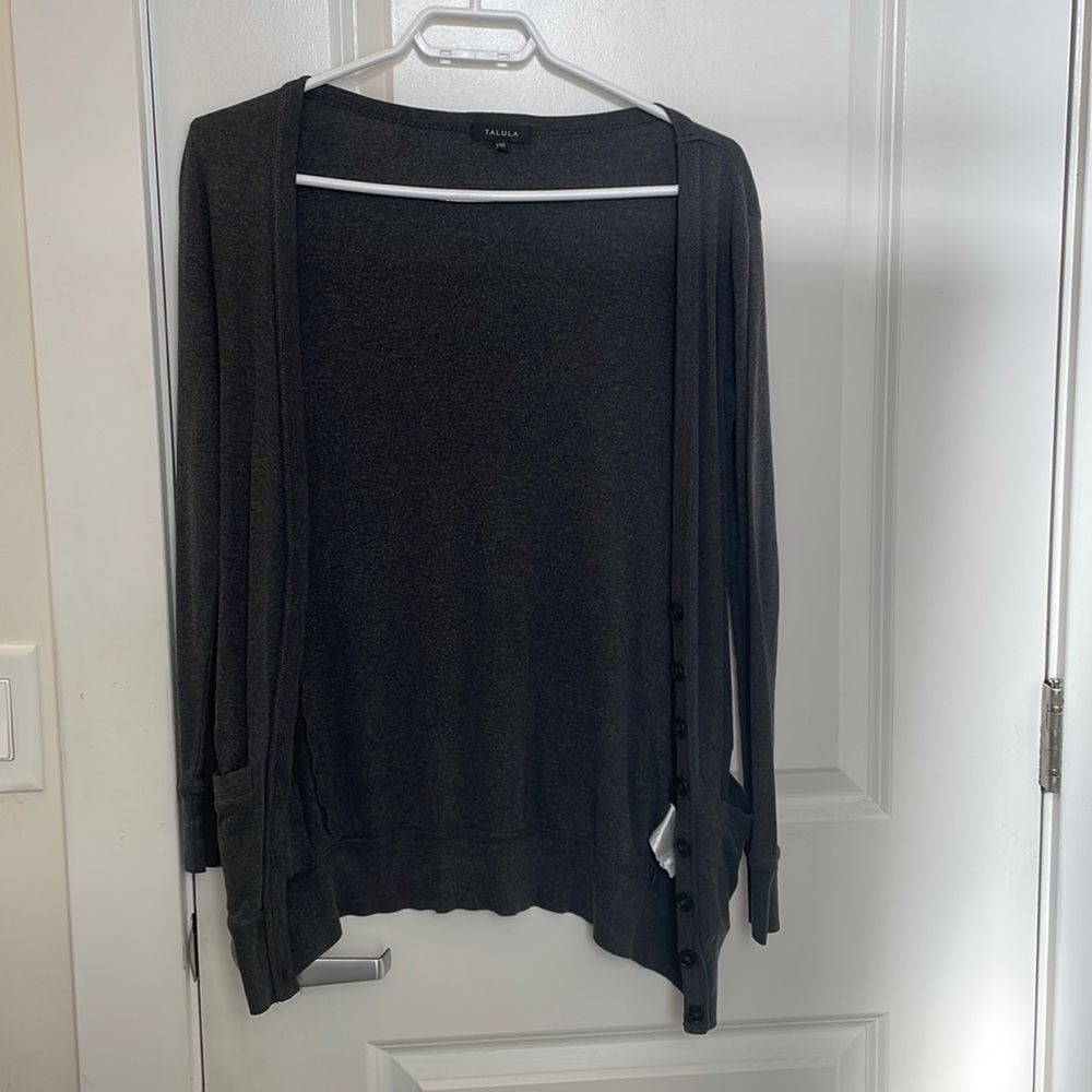 ARITZIA Talula Dark Grey Light Cardigan XXS- Good Condition.